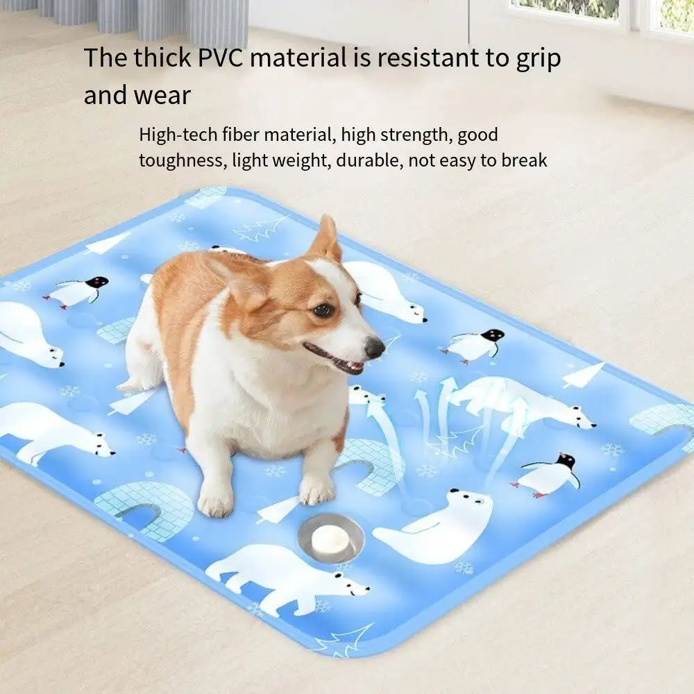 Pet Cooling Mat Ice Gel Bed For Dogs Portable Comfortable Durable_voghion.com