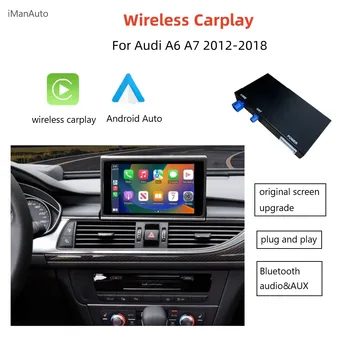iManAuto Wireless CarPlay Module for Audi A6 A7 2012-2018 Android Auto Interface Bluetooth Audio Rear Camera Car Play 1