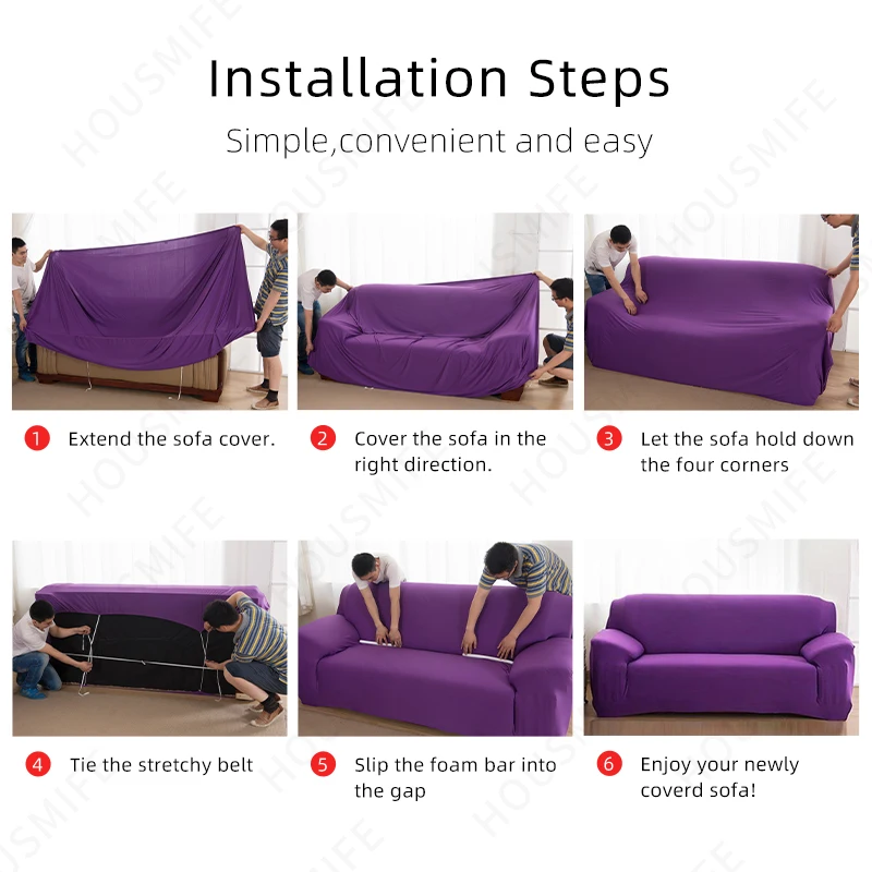 Geometric Sofa Covers for Living Room Spandex Modern Elastic Sofa Slipcovers All-inclusive Couch Chair Cover Furniture Protector 6