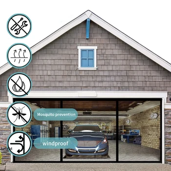 black,Magnetic Door Screen Mosquito Net,Custom Size Summer Anti insect Mesh Automatic Closing Curtain Applicable to glass doors