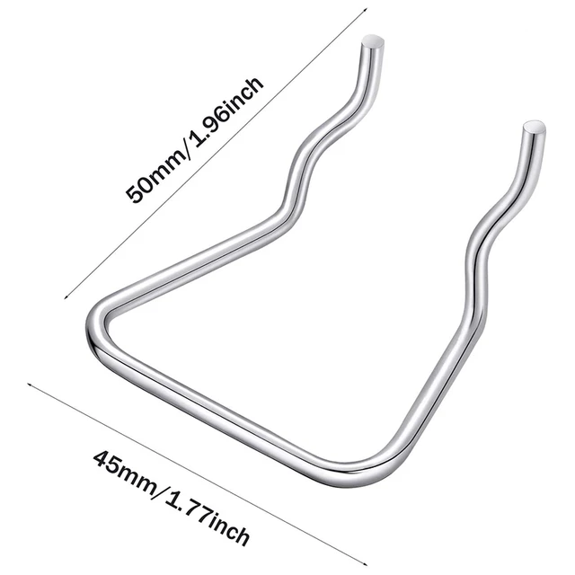 60 db Pegboard Plier Tartók, Rozsdamentes Acél Dupla Hurok Hooks Kiegészítők - Image 3