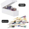 30 Holes Nail Drill Bits Storage Box Nail Grinding Head Holder Stand Display Container Milling Cutter Manicure Organizer Stand 2
