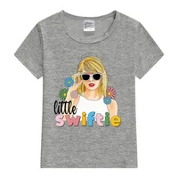 Hot Sale Little Swifty Kids T-Shirt Print Kids T shirt Cute Girls Summer Tops Baby Boys Clothes Children Short Sleeve T-shirt 2
