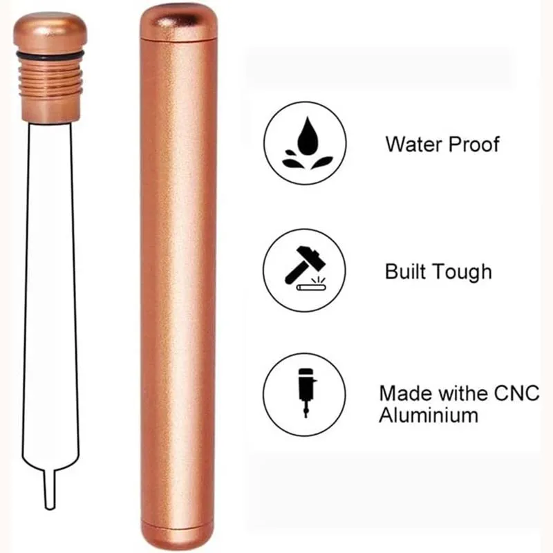 Durable Aluminum Alloy Moisture-Proof Cigar Storage Tube