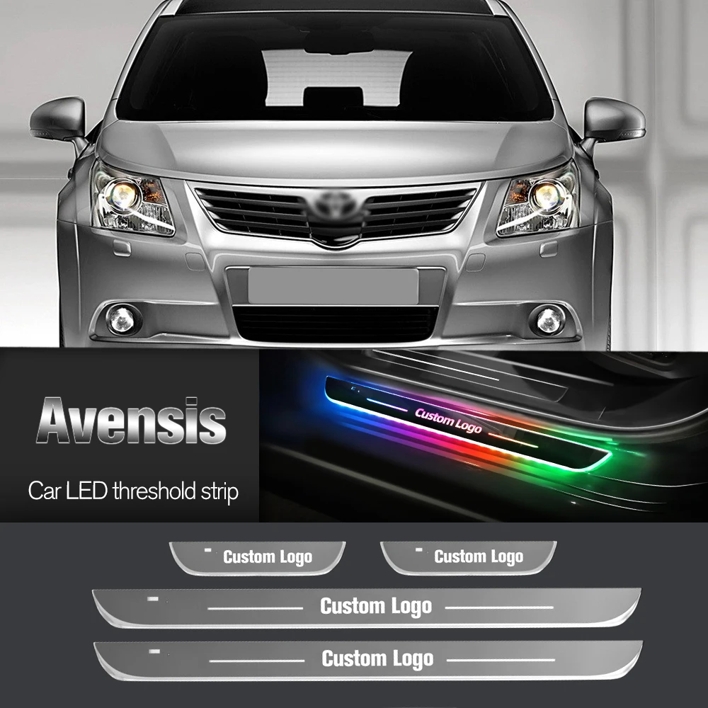 

Car Door Sill Light For Toyota Avensis T22 T25 T27 1997-2023 Customized Logo LED Welcome Threshold Pedal Lamp Accessories