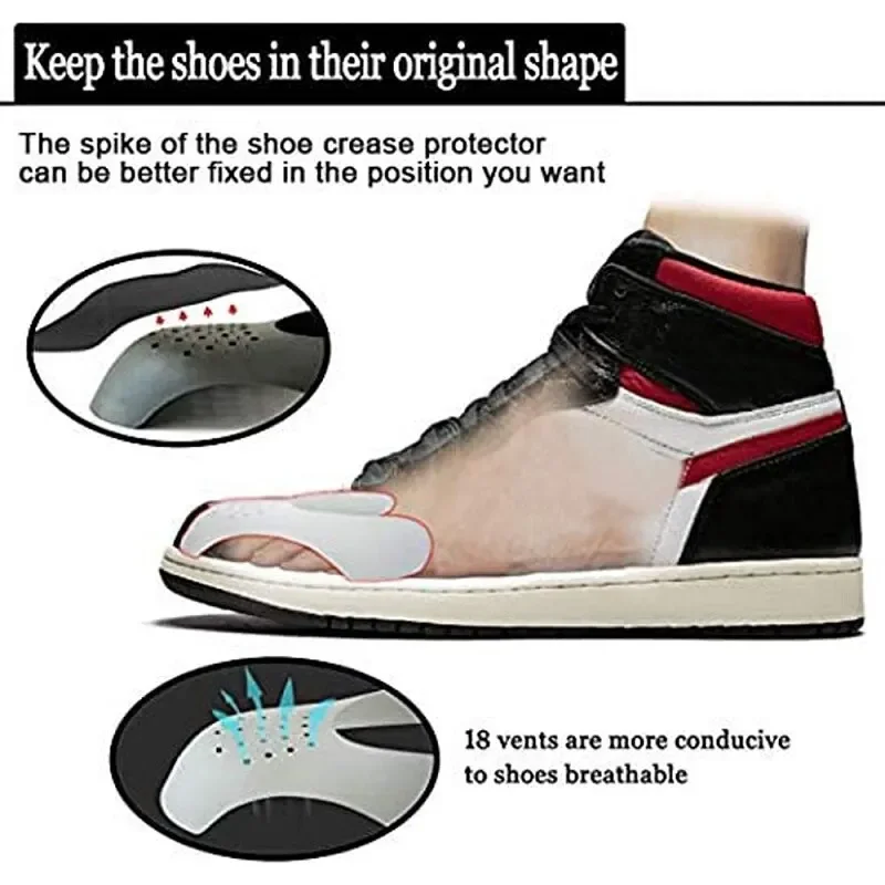 1 pair New Shoe Care Sneaker Anti Crease Toe Caps Protector Stretcher Expander Shaper Support Pad Shoes Accessories