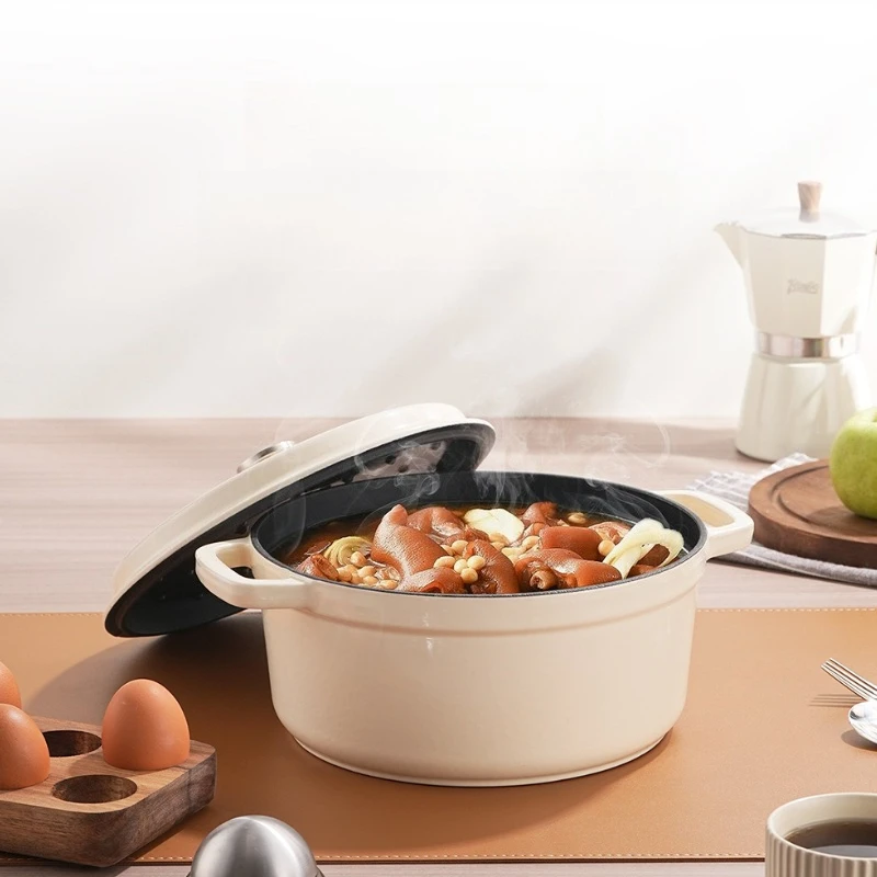 Enameled Cast Iron Casserole Pot 3