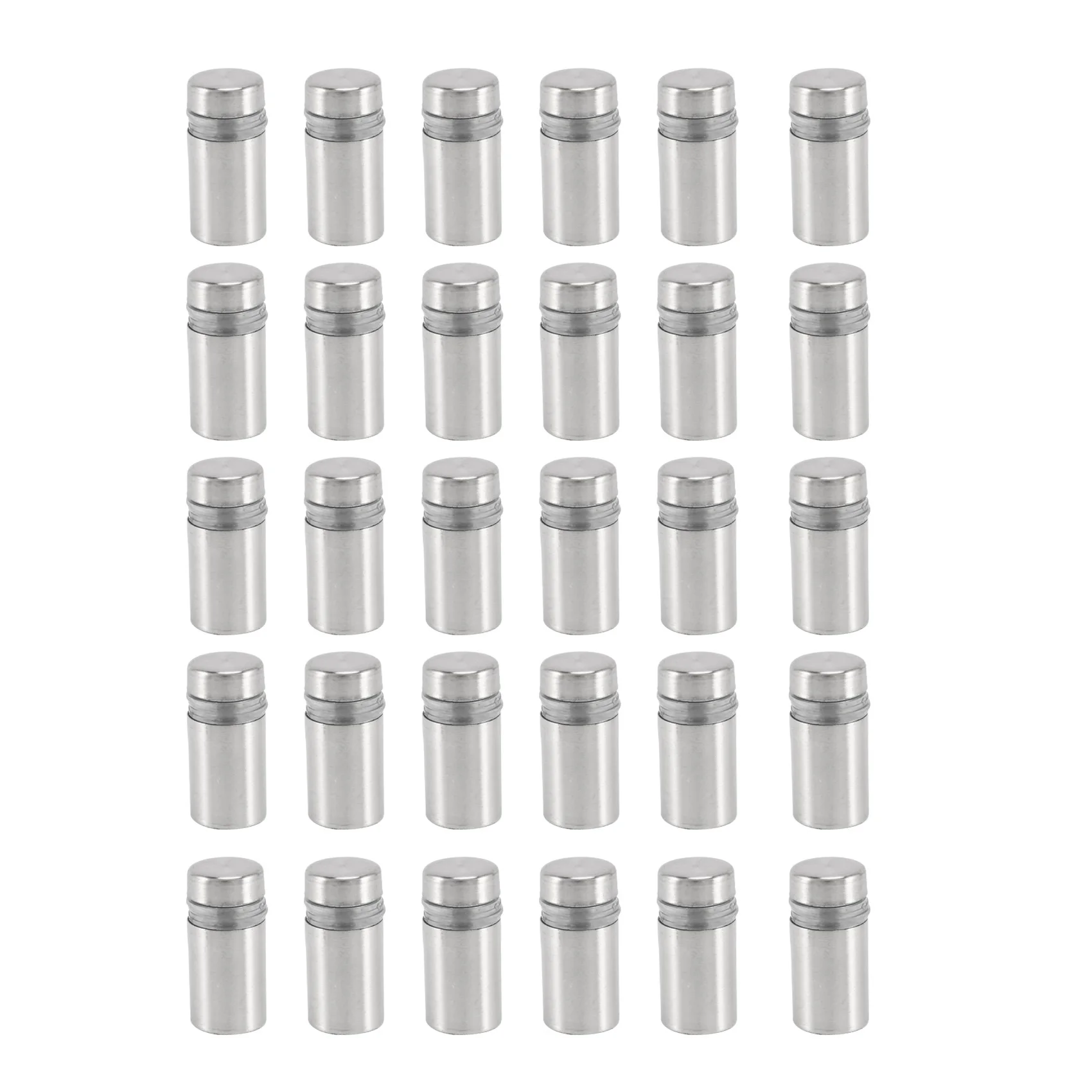 

30 Pieces 12 X 22Mm Stainless Steel Spacer Glass Holder Sign Mounting