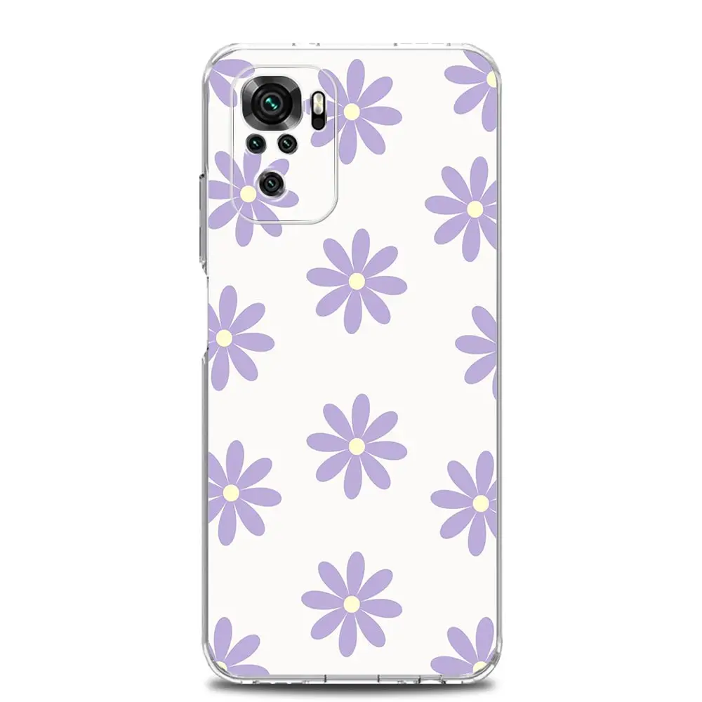 Daisy Graphic Printed Clear TPU Phone Case Cover