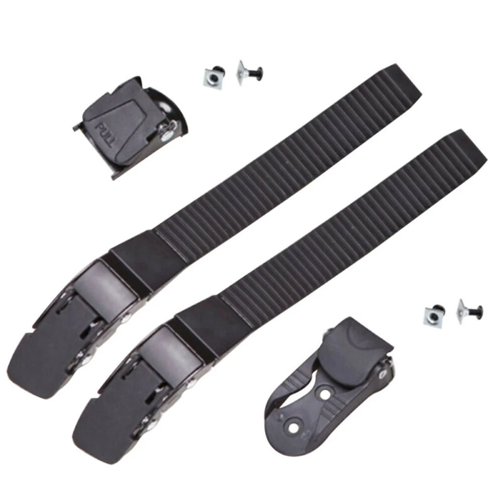 Black Roller skate strap Set Skating shoe Belt Clamp Screws Energy Strap Inline roller buckle Nuts Quad skates
