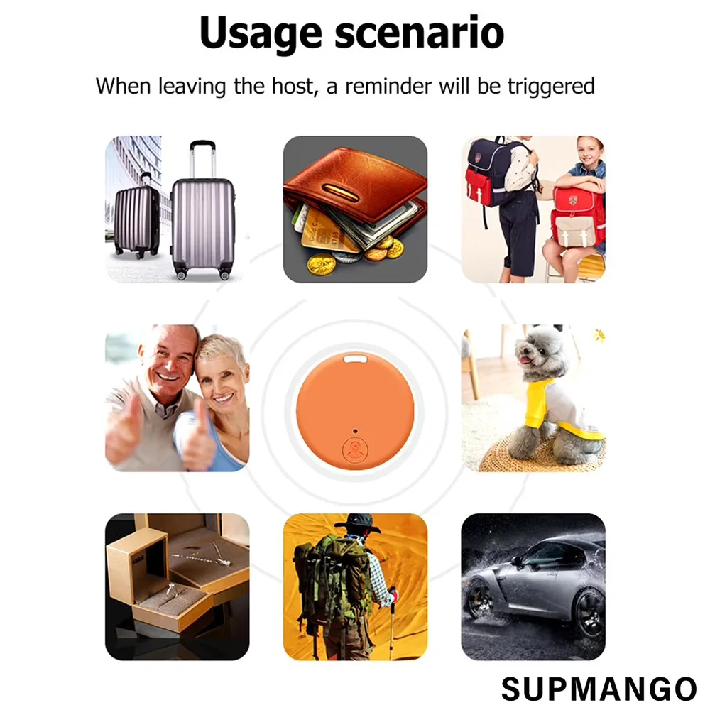 Wireless Mini Tracker Anti Lost Alarm Key Child Bag Wallet Finder BT APP GPS Locator Smart Tag For iPhone Android