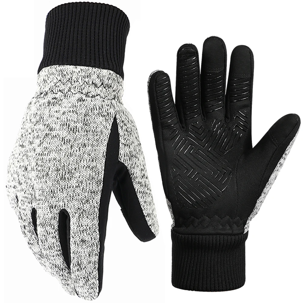 Guantes Térmicos de invierno para hombre y mujer, manoplas cálidas para clima frío, correr, pantalla táctil, bicicleta, 20 ℉