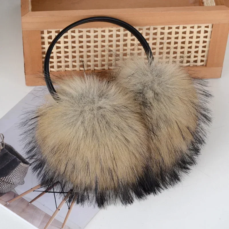 Warm Earmuffs Fur Earmuffs Women Winter Faux Fur Earmuffs Thick Warm Soft Faux Fox Fur Earmuffs Girls Fashion High Quality Fox Ear Protection