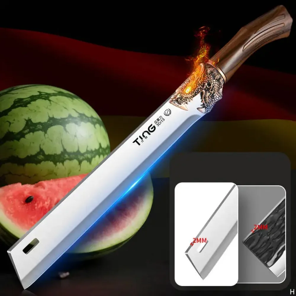 Professionelles Obstschneidemesser Küchenwerkzeug Edelstahl Hochhärte-Wassermelonenmesser für Heim- und Gewerbenutzung – Detail 4