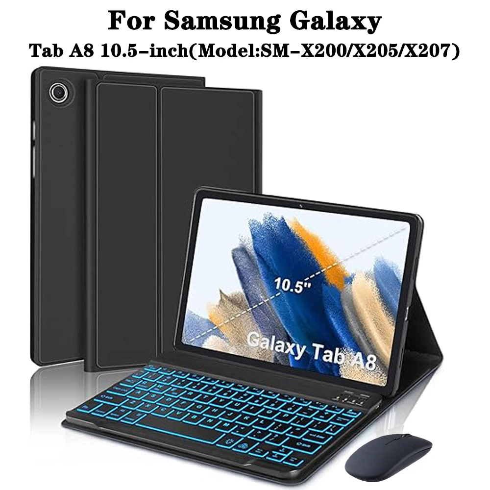 Premium Keyboard Case with Pencil Holder and Bluetooth Keyboard