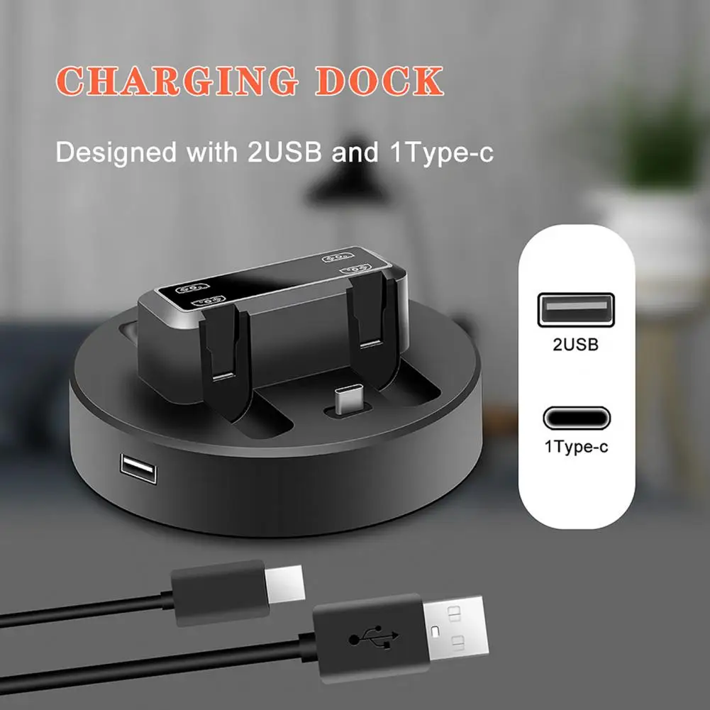 

Game Controller Charger with Indicator Light Quick Charge Easy to Use Compact Charging Dock Station for Switch Joy-con