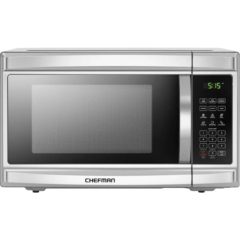 

Countertop Microwave Oven, 1.3 Cu. Ft. Digital, Stainless Steel, 1000 Watts, with 6 Auto Menus, 10 Power Levels, Eco Mode