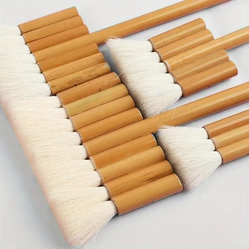 플랫 헤이크 브러쉬 부드러운 양털 페인트 브러쉬 3/4/5/6/7 튜브 아티스트 페인팅 브리슬 워시 브러쉬 수채화 도자기 세라믹용