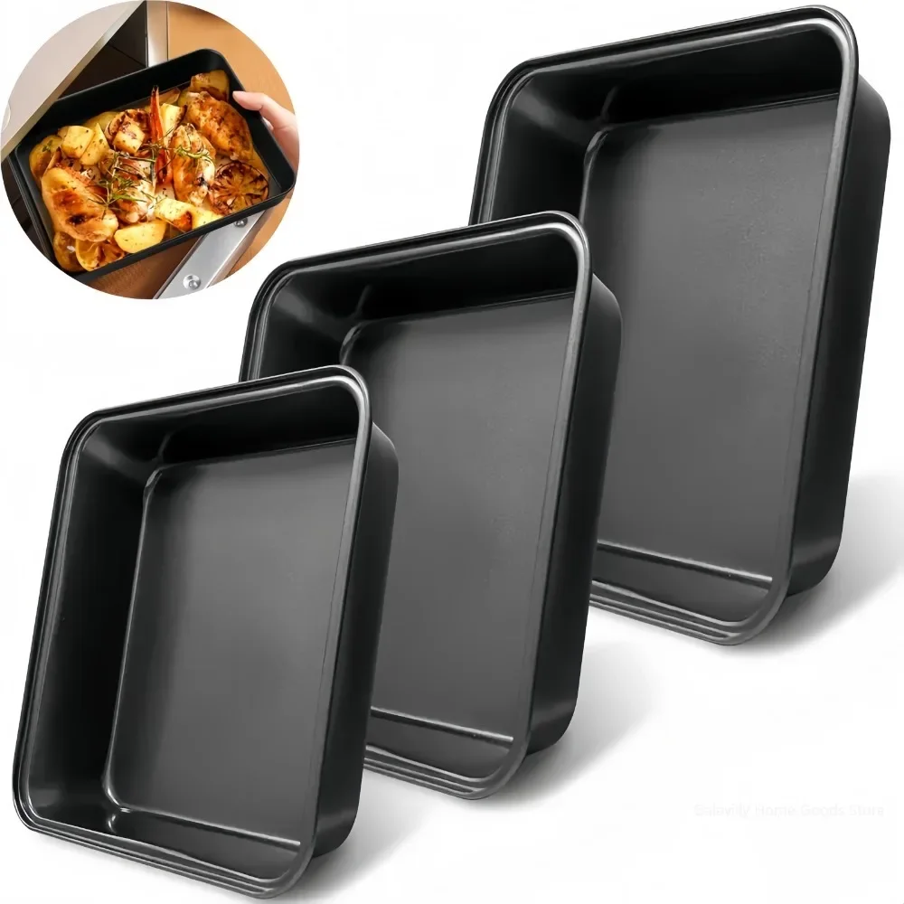 Carbon Steel Nonstick Roasting & Baking Pan – Loaf, Bread, Cake Tray 2