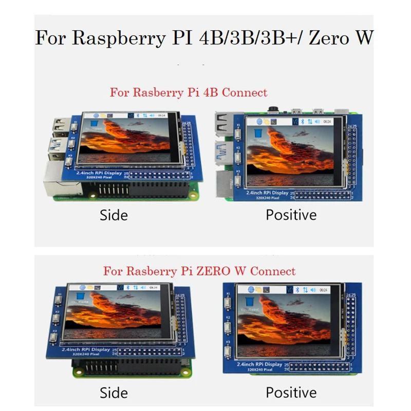 2.4Inch RPI   4B/3B/3B +/ W  ġ ũ 뷮   320X240 ġ 