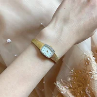 2024 New Women's Watch Medieval Diamond Vintage Retro Luxury Elegance High Quartz Retro Gold Clock 4