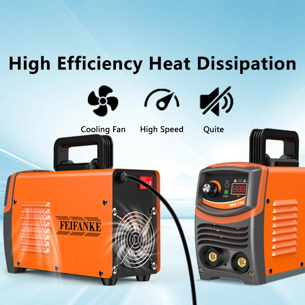 FEIFANKE ARC130 Welder Machine Portable Stick Welder IGBT Inverter Digital Display LCD Home DIY High Quality ARC Welder 6