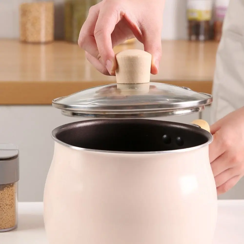 Wooden Insulated Pot Lid Handle Replacement for Kitchen Cookware