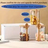 280ml Candy Jar, Biscuit Jar, Glass Storage Jar With Sealed Bamboo Lid And Spoon - 10oz Transparent Glass Bulk Food Storage Jar 4