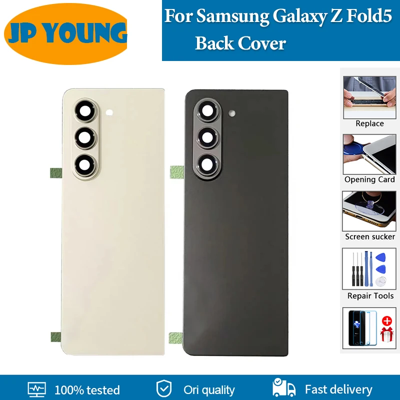

Back Cover For Samsung Galaxy Z Fold5 Back Battery Cover With Camera Lens Z Fold 5 F946 5G Housing Case Repair Parts