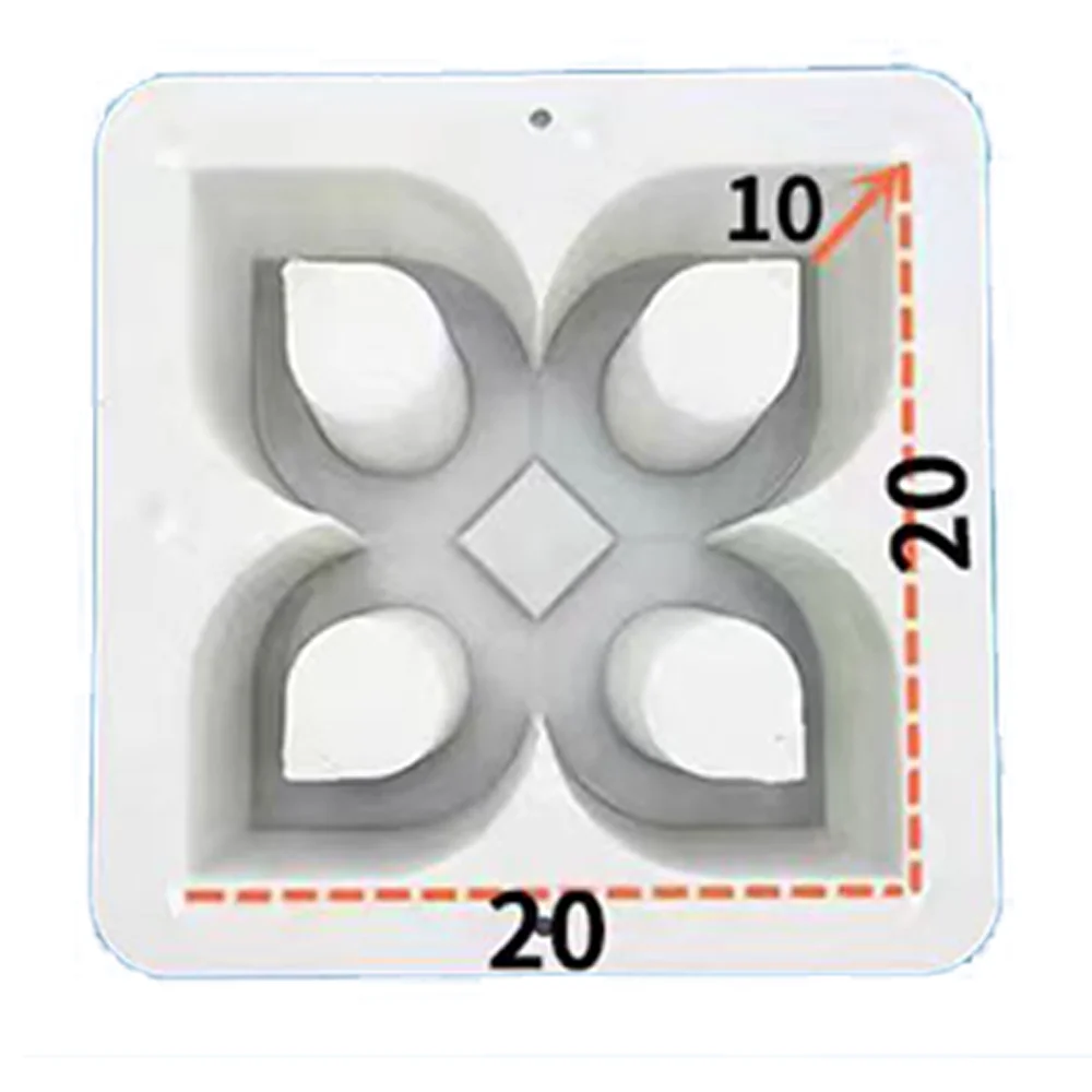 20 20cm Brick Wall Plastic Mold Brick Foaming Ceramic Hollow Decorative New Celebrity Cement Hollow