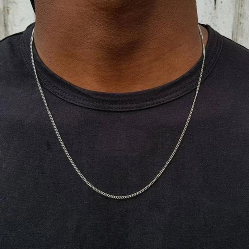 Stainless Steel Necklaces Necklace Chain Chain Necklace Cross Pendant Necklace Pendant Necklace Crystal Pendant Necklaces Vnox 3-6MM Tone Snake Cocoon Curb Link Flat Box Wheat Chains Stainless Steel Men Necklace Choker Jewelry 24 inch