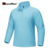MAGCOMSEN Mens Turtleneck Fleece Pullover Quarter Zip Fall Winter Warm Thermal Sweatshirts Workout Pullover Tops Casual Sweater