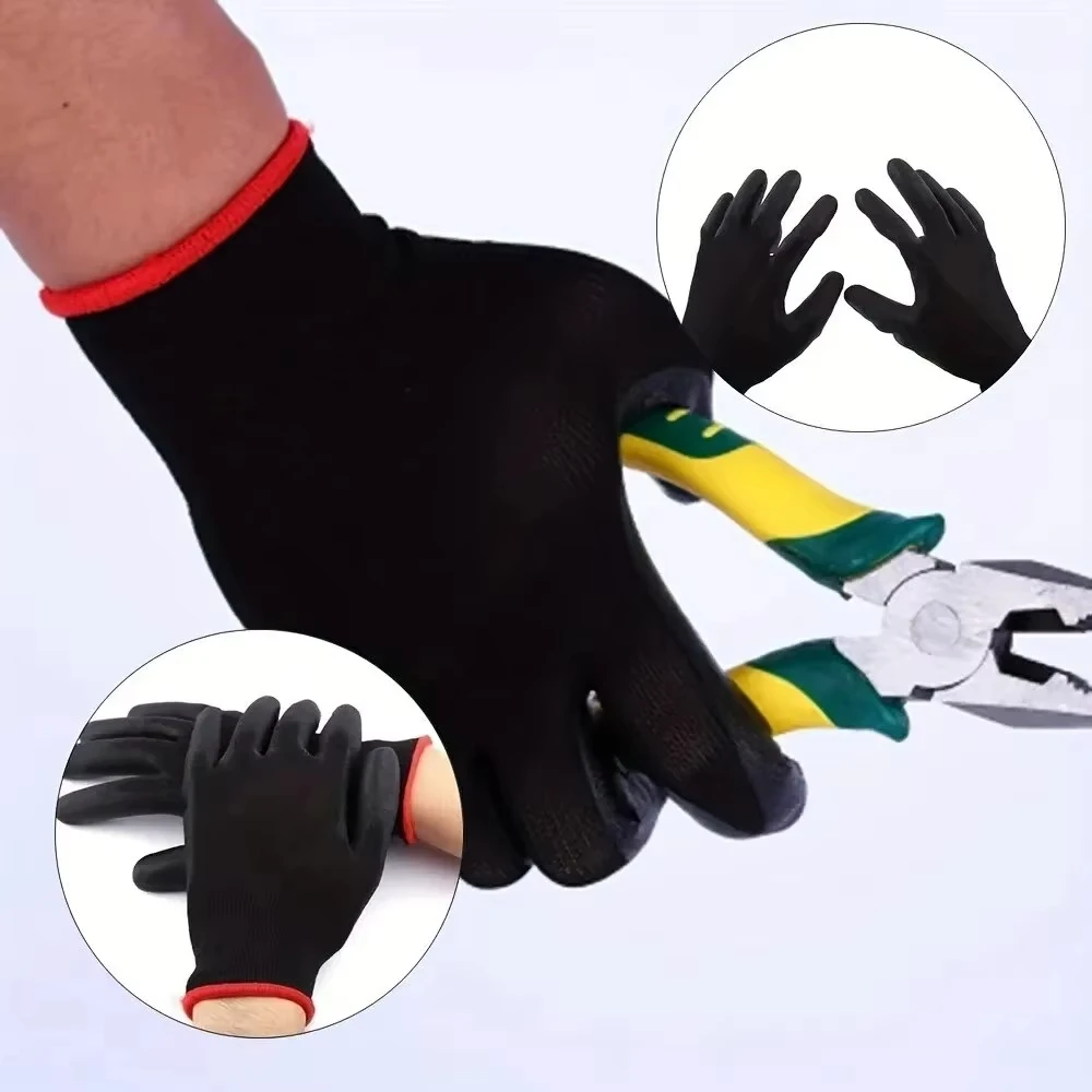 10 pair Electric Shock Anti-Slip Safety Protective Gloves PU Electrician Work Anti-static Gloves ESD Protective Tools Insulation