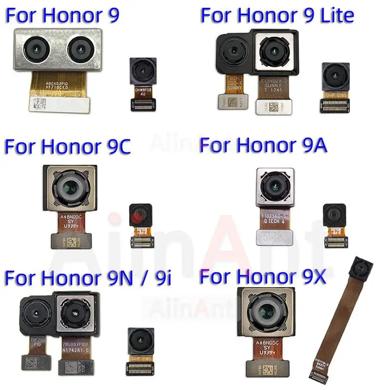 

Aiinant Front Camera Rear Main Back Camera Module Flex Cable For Huawei Honor 9 9A 9C 9N 9i 9x Lite Pro Phone Replacement Parts