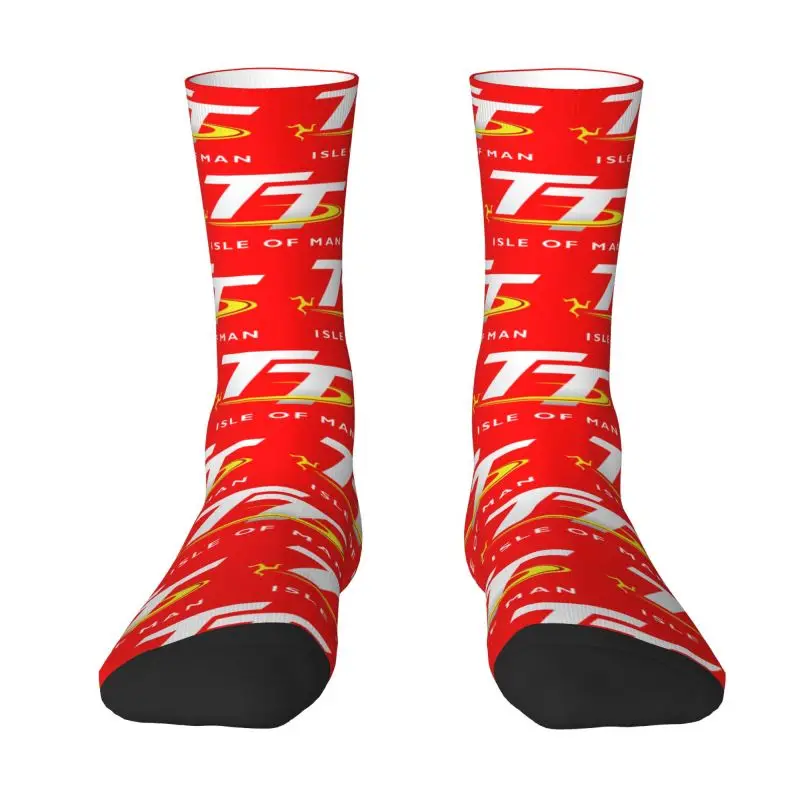 

Cute Motorcycle Sport Isle Of Man TT Races Socks Women Men Warm 3D Print Basketball Sports Socks
