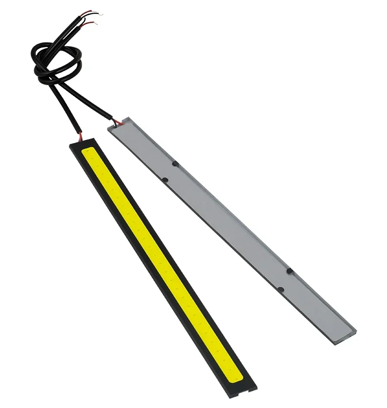 10~1Pcs 17cm Universal Car LED Strip Light Waterproof Daytime Running Light COB DRL Car LED Strip Auto Interior Car Styling Lamp
