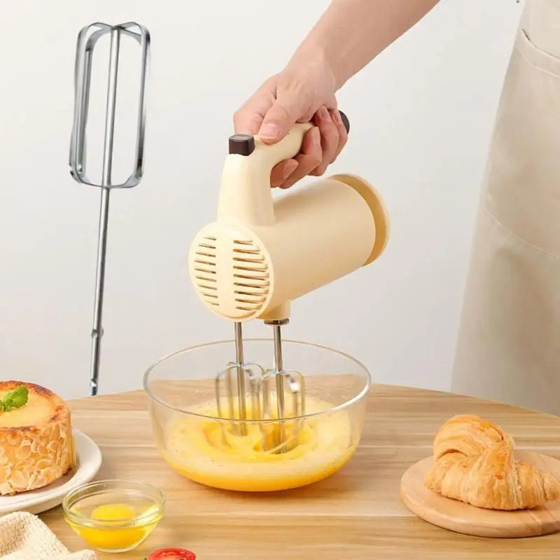Eggs Beater 2Pcs B46E Multifunctional Rotary Mixer