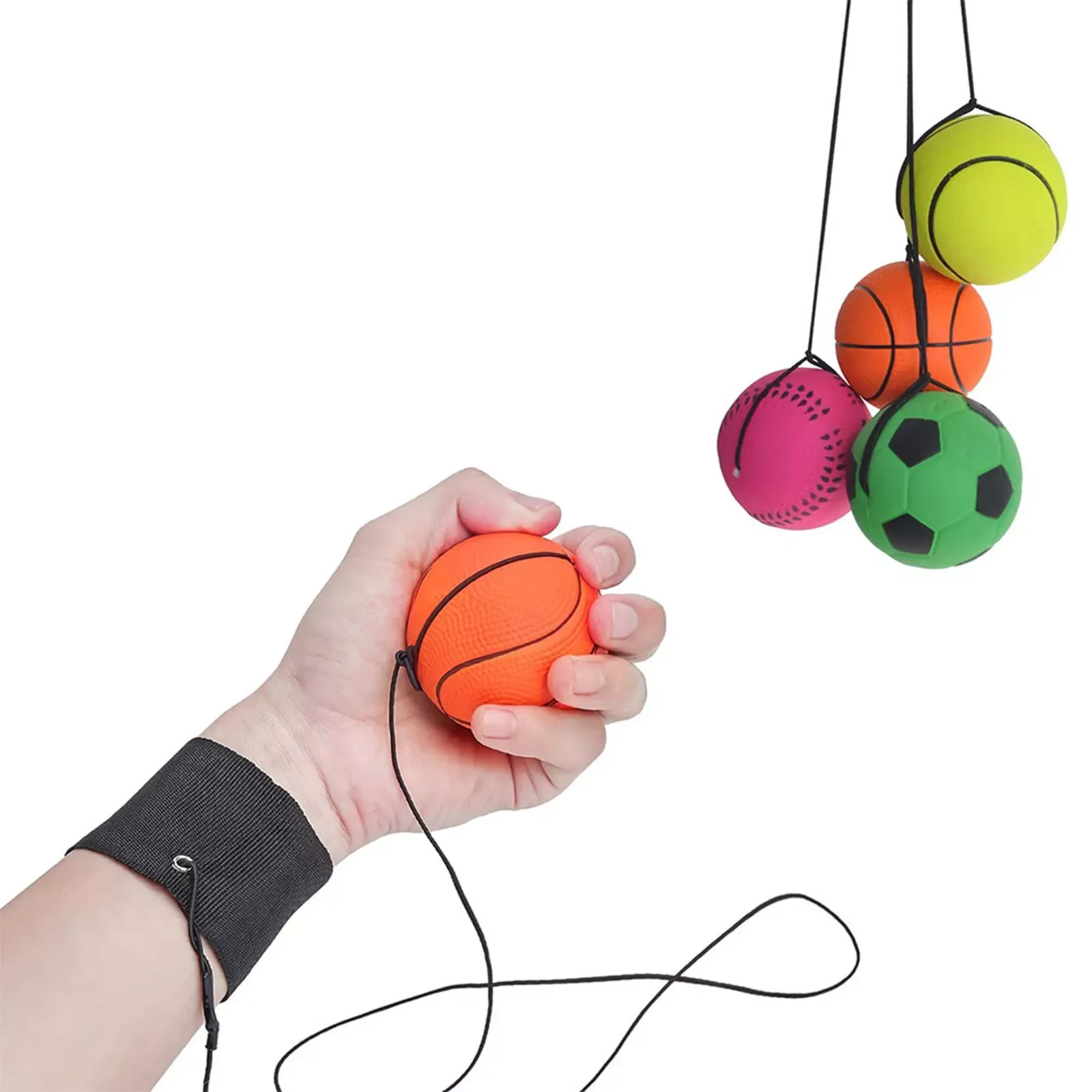Baseball At A String High Elastic Bounce Back With String Wrist Ball Exercise Ball Coordination User-Friendly