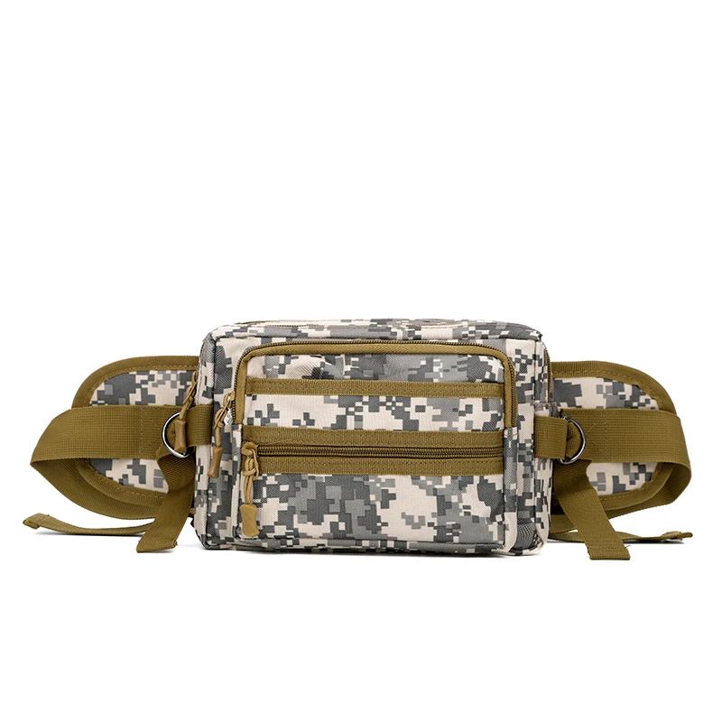 Men's tactical waist bag - adjustable waist hip multi compartment belt bag, outdoor adventure, safety storage bag, hiking equipm