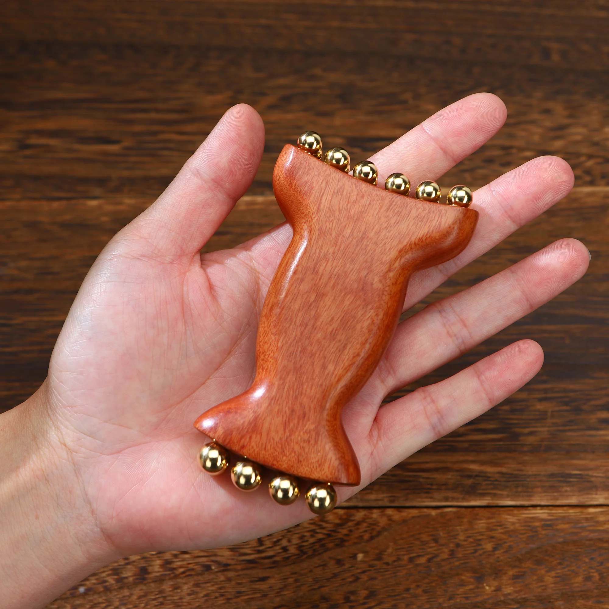 Radiant Skin Savior Lymphatic Detox Face Massager Fades Wrinkles Firms Jawline and Eyes Natural Copper Wood Beauty Tool