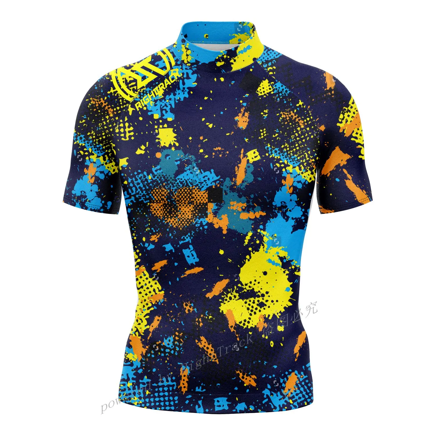 New Men Short Sleeve Regular Surfing Sun Shirt Surf T-Shirts Beach Sunscreen Rashguard UV Protection RightTrack Swimwear