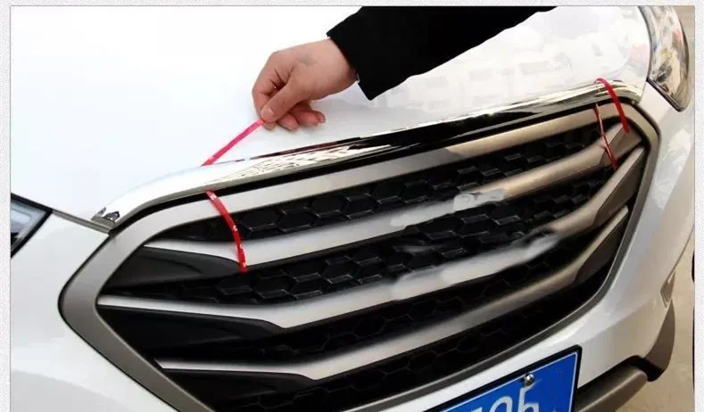 Car styling ABS Plastics Car Front cover hood trim For Hyundai IX35 2010-2015 car accessories