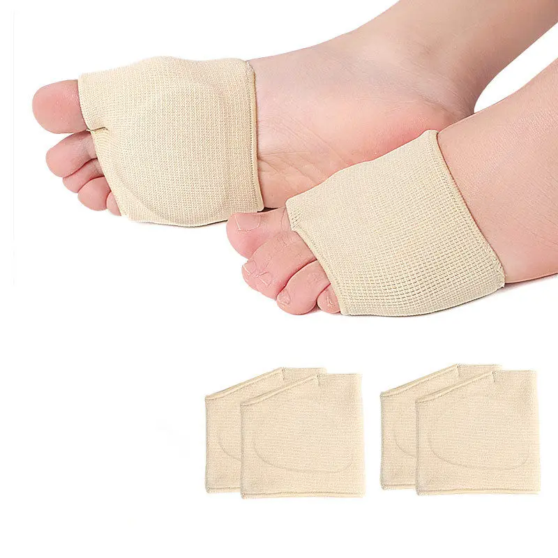 1pc Metatarsal sleeve Toe Bunion Sole Forefoot Gel Pads Cushion Half Sock Supports Foot Care Tool