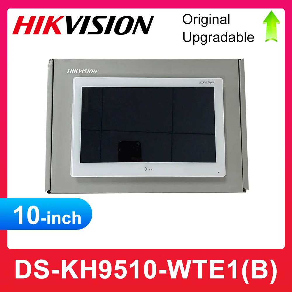 Hik Ds-Kh9510-Wte1(B) Monitor Per Interni Multilingue Versione Internazionale, Poe 802.3Af, App Hik-Connect,Wifi, Videocitofono