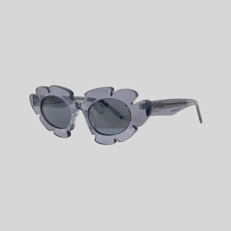 

High Quality Vintage Acetate Flower Sunglasses For Women Brand Designer Summer Feminine Personality Eyes