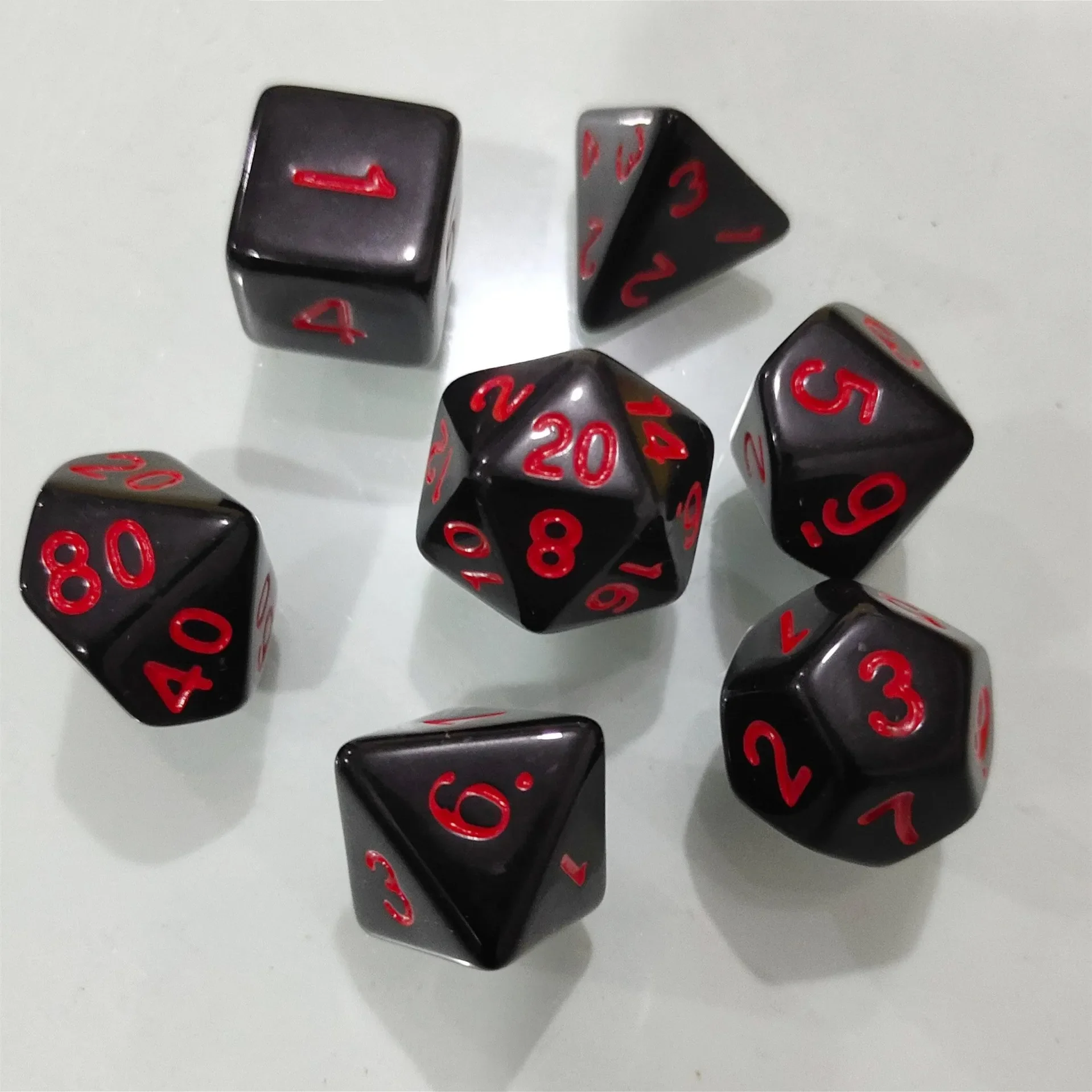 Dice Set Game Dice 7pcs/lot Double-colors Polyhedral