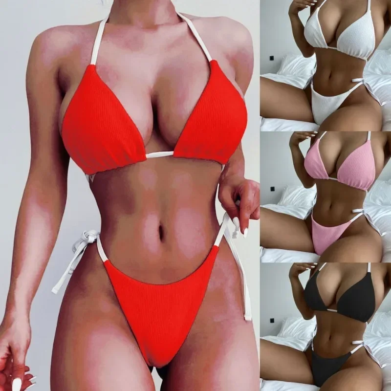 

Бикини на бретельках, купальник из двух частей, бикини, сексуальный купальник для женщин