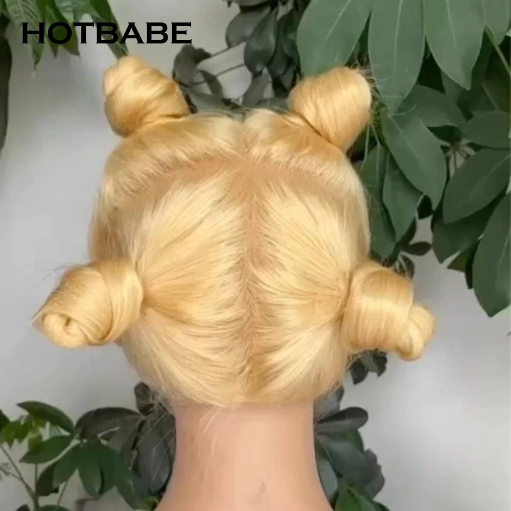 613 Blonde Full Lace Human Hair Wigs Women Straight Transparent Lace Wig Pre Plucked Remy Hair 180 Density human hair wig