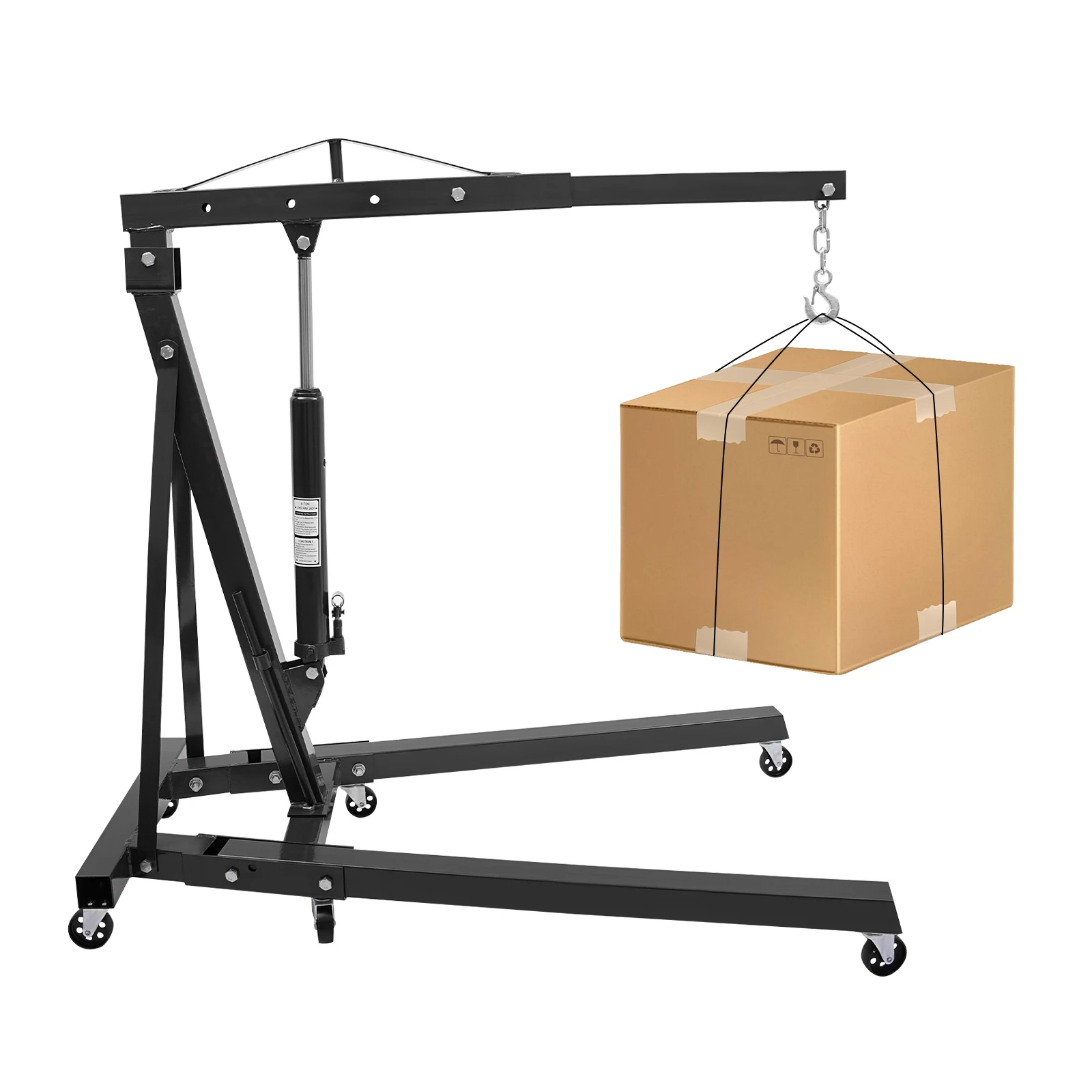 Engine Hanger Engine Crane Hydraulic Car Crane 1T Ton Folding Mobile Auto Maintenance Tool