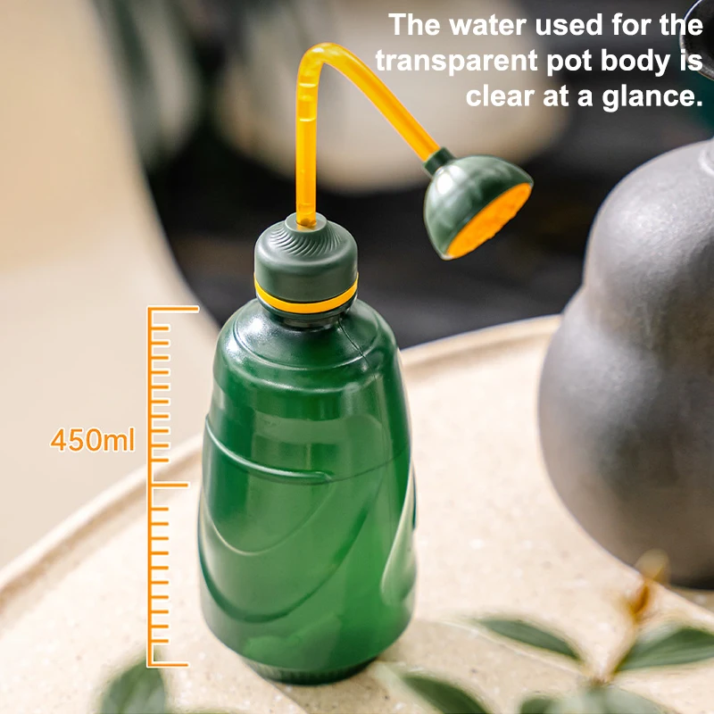 1Pc 450ml Small Watering Can Bottle Watering Spout Bonsai Can For Indoor Seedlings Plant Plastic For House